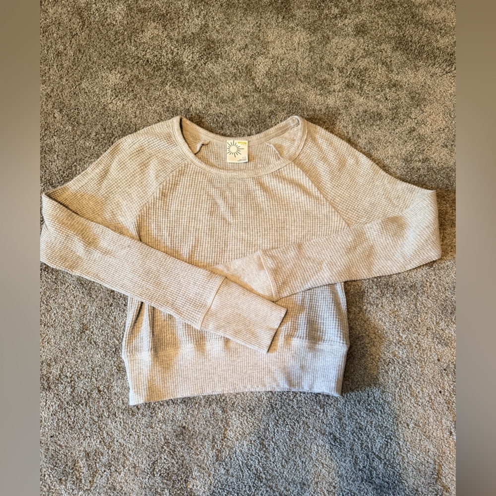 Offline by Aerie Waffle Knit Crop top
